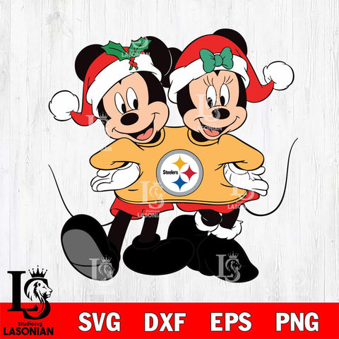 Pittsburgh Steelers mickey christmas 11 Svg Eps Dxf Png File, Digital Download, Instant Download