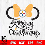 Pittsburgh Steelers mickey christmas 3 Svg Eps Dxf Png File, Digital Download, Instant Download