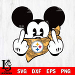 Pittsburgh Steelers mickey christmas 4 Svg Eps Dxf Png File, Digital Download, Instant Download