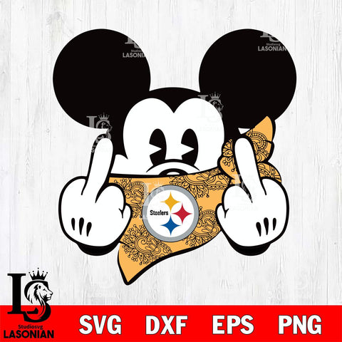 Pittsburgh Steelers mickey christmas 4 Svg Eps Dxf Png File, Digital Download, Instant Download