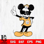 Pittsburgh Steelers mickey christmas 5 Svg Eps Dxf Png File, Digital Download, Instant Download