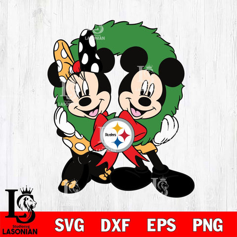Pittsburgh Steelers mickey christmas 7 Svg Eps Dxf Png File, Digital Download, Instant Download