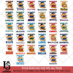 Pooh Bear Rad Dad NFL SVG DXF EPS PNG FILE, BIG BUNDLE Disney Father day File Cut,Digital Download,Instant Download,Disney Svg Files
