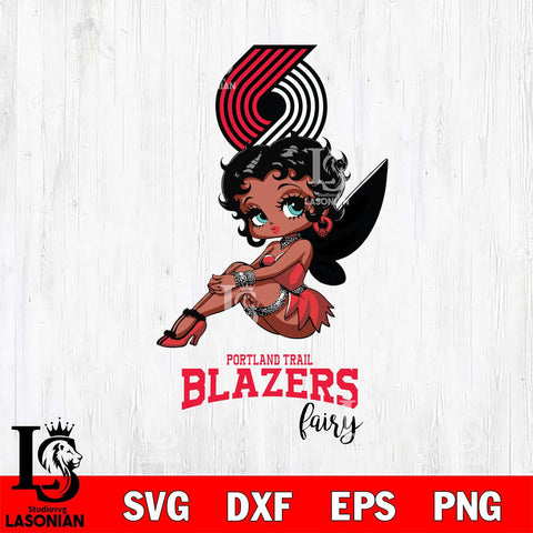 Portland Trail Blazers Beauty Black Fairy Betty Boop