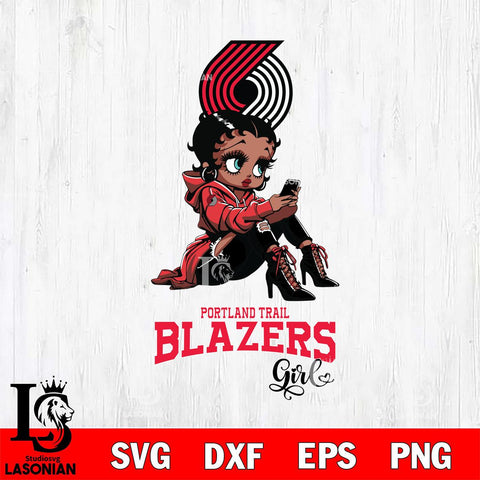 Portland Trail Blazers Beauty Black Fan Girl Football