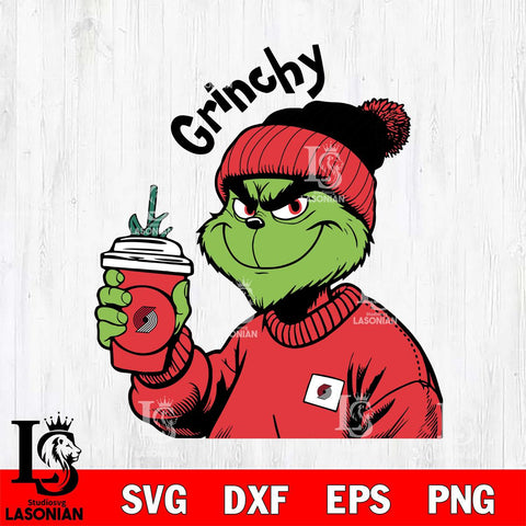 Portland Trail Blazers Boujee Grinch 10 Svg Eps Dxf Png File, Digital Download, Instant Download