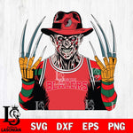 Portland Trail Blazers Freddy Krueger Horror basketball SVG DXF EPS PNG FILE, NBA File Cut,Halloween Digital Download,Instant Download, Silhouette