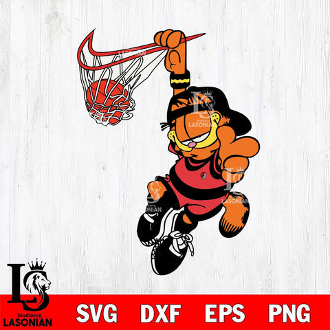 Portland Trail Blazers Garfield Svg Eps Dxf Png File, Digital Download