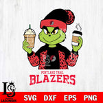 Portland Trail Blazers Grinch 2 coffee Svg Eps Dxf Png File, Digital Download, Instant Download