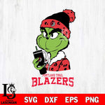 Portland Trail Blazers Grinch Bougie Leopard Svg Eps Dxf Png File, Digital Download, Instant Download