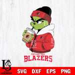 Portland Trail Blazers Grinch Bougie Sport Svg Eps Dxf Png File, Digital Download, Instant Download