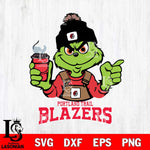 Portland Trail Blazers Grinch with coffee Svg Eps Dxf Png File, Digital Download, Instant Download