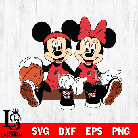 Portland Trail Blazers Mickey Minne 2 Nba Svg Eps Dxf Png File, NBA svg, Digital Download, Instant Download