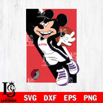 Portland Trail Blazers Mickey Minne 6 Nba Svg Eps Dxf Png File, NBA svg, Digital Download, Instant Download