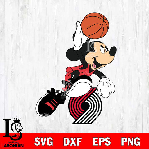 Portland Trail Blazers Mickey Minne 8 Nba Svg Eps Dxf Png File, NBA svg, Digital Download, Instant Download