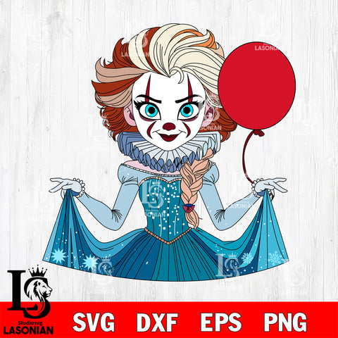 Princess Halloween 1 SVG DXF EPS PNG FILE, Halloween File Cut, Digital Download,Instant Download, Silhouette,Horror Cricut