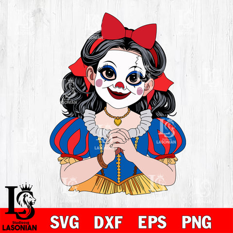 Princess Halloween 3 SVG DXF EPS PNG FILE, Halloween File Cut, Digital Download,Instant Download, Silhouette,Horror Cricut
