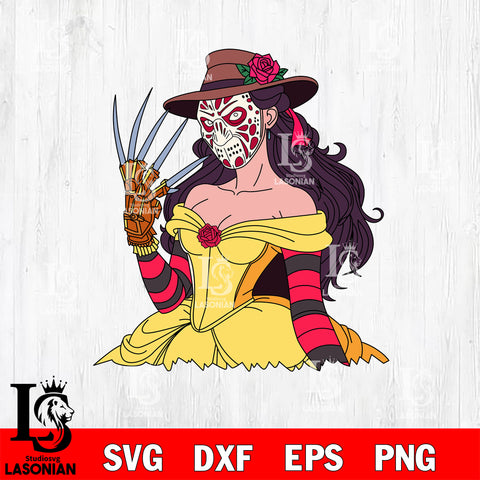 Princess Halloween 5 SVG DXF EPS PNG FILE, Halloween File Cut, Digital Download,Instant Download, Silhouette,Horror Cricut