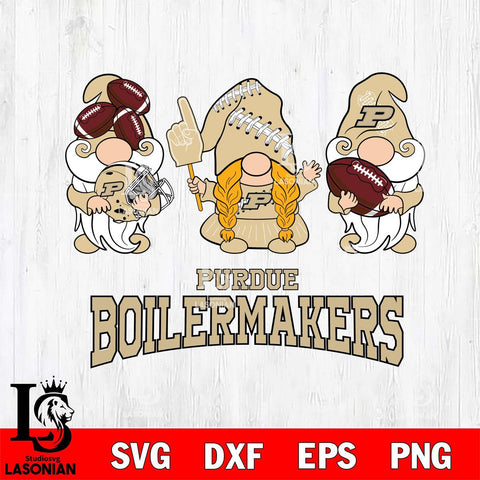Purdue Boilermakers 3 Gnomes Football Svg Eps Dxf Png File, Digital Download, Instant Download