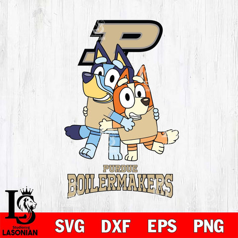 Purdue Boilermakers Bluey & Bingo 3 Svg Eps Dxf Png File, NCAA svg, Digital Download, Instant Download