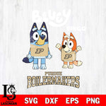 Purdue Boilermakers Bluey & Bingo 4 Svg Eps Dxf Png File, NCAA svg, Digital Download, Instant Download
