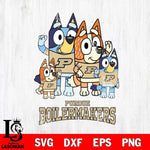 Purdue Boilermakers Bluey & Bingo 7 Svg Eps Dxf Png File, NCAA svg, Digital Download, Instant Download