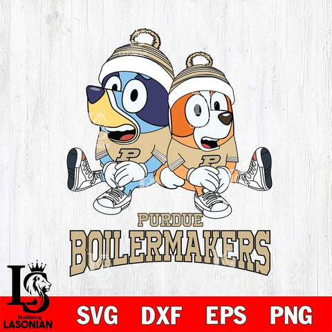Purdue Boilermakers Bluey & Bingo 8 Svg Eps Dxf Png File, NCAA svg, Digital Download, Instant Download