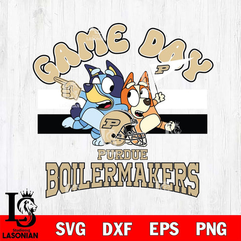 Purdue Boilermakers Bluey & Bingo 9 Svg Eps Dxf Png File, NCAA svg, Digital Download, Instant Download