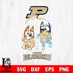 Purdue Boilermakers Bluey Bingo Dance Mode Svg Eps Dxf Png File, NCAA svg, Digital Download, Instant Download