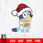 Purdue Boilermakers Bluey Cartoon Christmas Svg Eps Dxf Png File, Digital Download, Instant Download