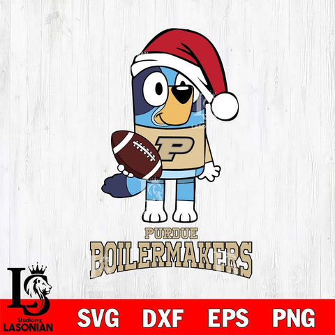 Purdue Boilermakers Bluey Christmas Svg Eps Dxf Png File, Digital Download