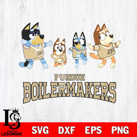 Purdue Boilermakers Bluey Dance Mode Squats Svg Eps Dxf Png File, Digital Download, Instant Download