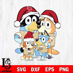 Purdue Boilermakers Bluey Family Christmas Svg Eps Dxf Png File, Digital Download, Instant Download