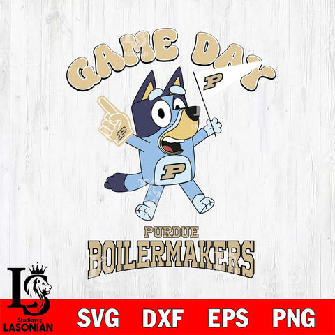 Purdue Boilermakers Bluey Game Day Svg Eps Dxf Png File, Digital Download, Instant Download