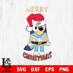 Purdue Boilermakers Bluey Merry Christmas Bluey Santa Claus Svg Eps Dxf Png File, Digital Download