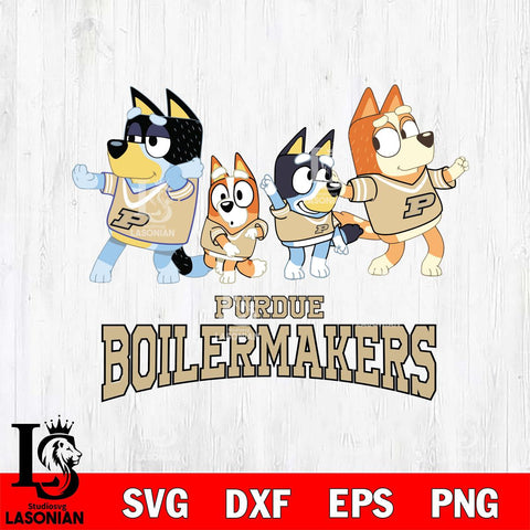 Purdue Boilermakers Bluey Mode Dance Squats Svg Eps Dxf Png File, Digital Download, Instant Download