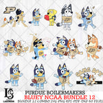 Purdue Boilermakers Bluey NCAA Bundle 12 Svg Eps Dxf Png File, Digital Download, Instant Download