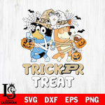Purdue Boilermakers Bluey Trick or Treat Halloween 2 Svg Eps Dxf Png File, Digital Download, Instant Download