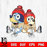 Purdue Boilermakers Bluey & Bingo Christmas Svg Eps Dxf Png File, Digital Download, Instant Download