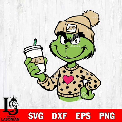 Purdue Boilermakers Boujee Grinch 11 Svg Eps Dxf Png File, Digital Download, Instant Download