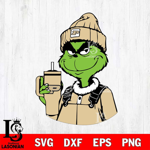 Purdue Boilermakers Boujee Grinch 2 Svg Eps Dxf Png File, Digital Download, Instant Download
