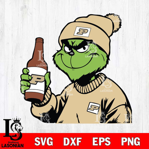 Purdue Boilermakers Boujee Grinch 5 Svg Eps Dxf Png File, Digital Download, Instant Download