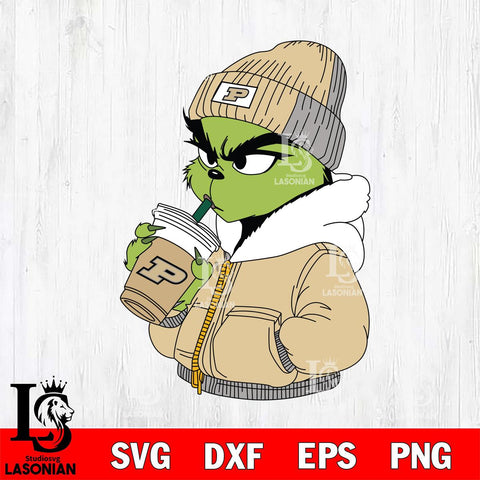 Purdue Boilermakers Boujee Grinch 6 Svg Eps Dxf Png File, Digital Download, Instant Download