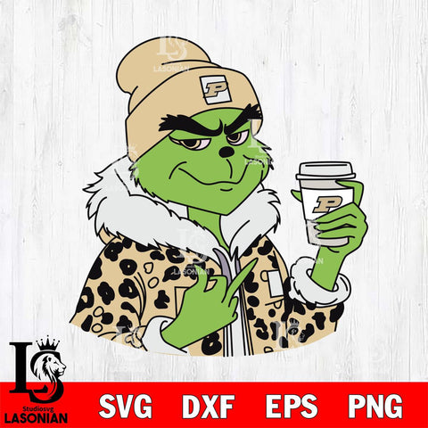 Purdue Boilermakers Boujee Grinch 7 Svg Eps Dxf Png File, Digital Download, Instant Download