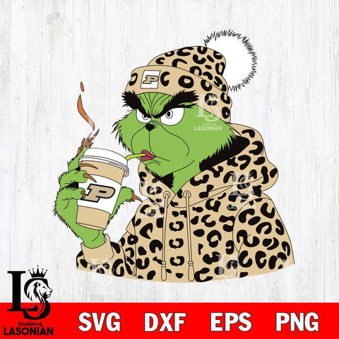 Purdue Boilermakers Boujee Grinch 8 Svg Eps Dxf Png File, Digital Download, Instant Download