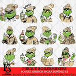 Purdue Boilermakers Boujee Grinch NCAA Bundle 12 SVG Eps Dxf Png File, Digital Download, Instant Download