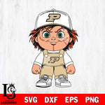 Purdue Boilermakers Chucky Horror Svg Eps Dxf Png File, NCAA svg, Digital Download, Instant Download