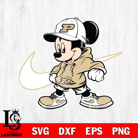 Purdue Boilermakers Cool Mickey Mouse Svg Eps Dxf Png File, NCAA svg, Digital Download, Instant Download