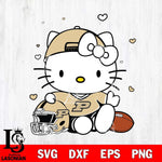 Purdue Boilermakers Cute Hello Kitty Football Svg Eps Dxf Png File, NCAA svg, Digital Download, Instant Download