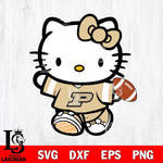 Purdue Boilermakers Cute Hello Kitty Football 7 Svg Eps Dxf Png File, NCAA svg, Digital Download, Instant Download